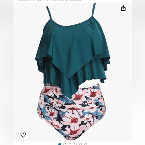 VeMee Bikini Swimsuit for Women High Waisted Bikini Two Piece Tankini Size S - Picture 2 of 11